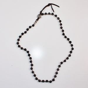 Matte Black Agate Necklace